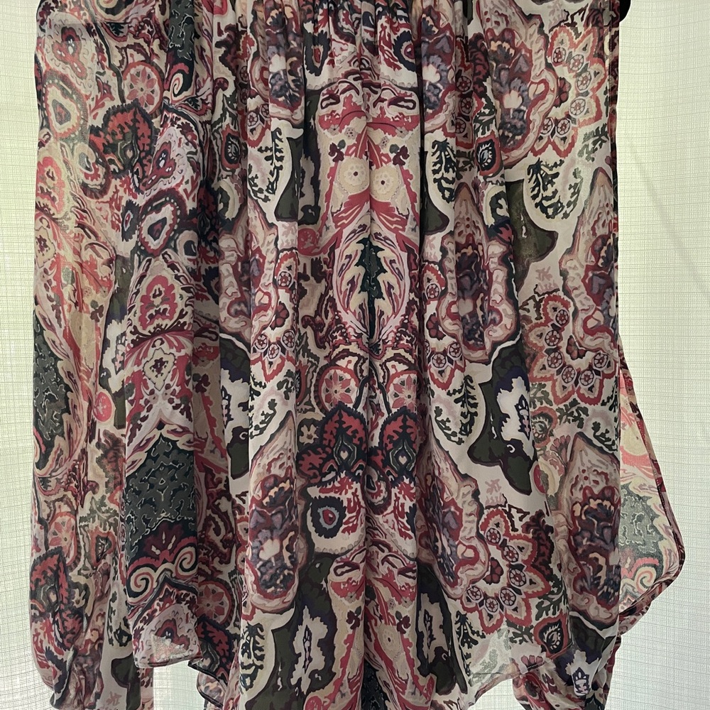 Haute Hippie Multicolor Sheer Blouse